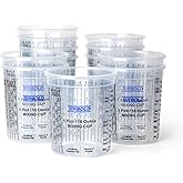 Terbold Paint Mixing Cups 16oz (12 Pack) | Disposable Plastic Measuring Cups for Epoxy Resin &amp; Automotive Paint