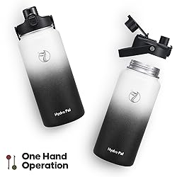 Insulated Water Bottle with 2-in-1 Lid