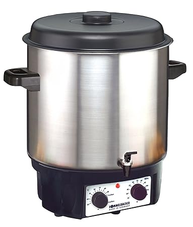 ROMMELSBACHER KA 2004/E Küchenmaschine (1800 W, Glühwein und Einkochvollautomat) edelstahl/schwarz