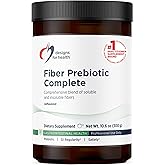 Designs for Health Fiber Prebiotic Complete - 12 Digestive Fiber Blend Powder Supplement w/Psyllium Husk, Flax + Apple Pectin - Prebiotic Gut Support, Unflavored + Unsweetened (30 Servings / 300g)