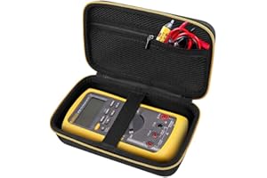 Comecase Hard Carrying Case for Fluke 87-V/ 88V/ 15B+/ 17B+ and More Digital Multimeter, Protective Travel Storage Bag - Black