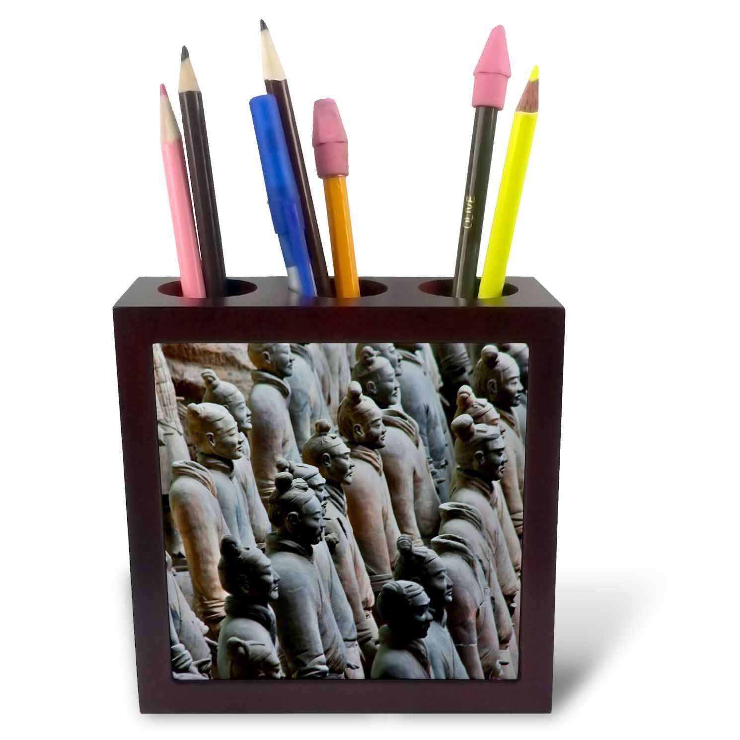 3dRose ph_225529_1 5-Inch "Terracotta Soldiers World Heritage Site" Tile Pen Holder