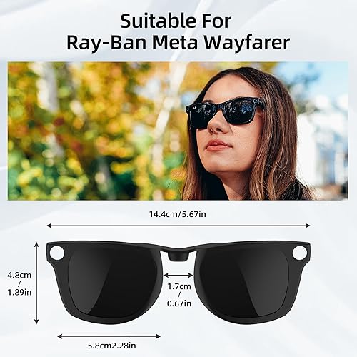 RCstyle Polarized Clip Compatible with Ray-Ban Meta Wayfarer