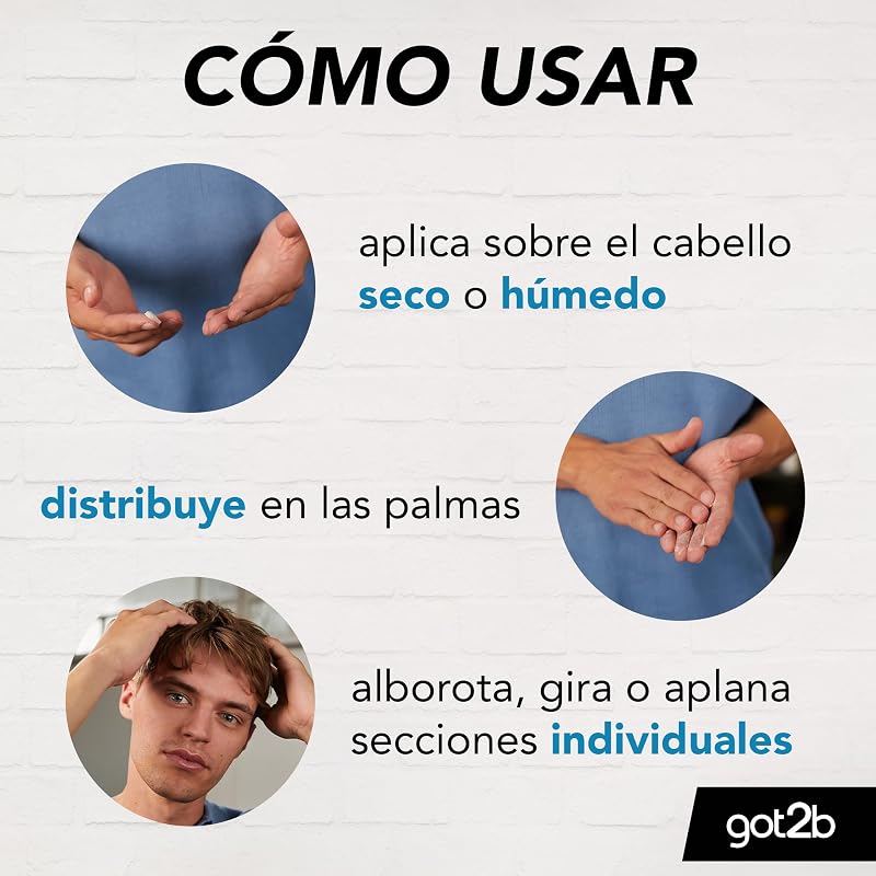 Got2b - cera beach matt setting, com efeito fosco, fixação média, não pegajosa, 100 ml