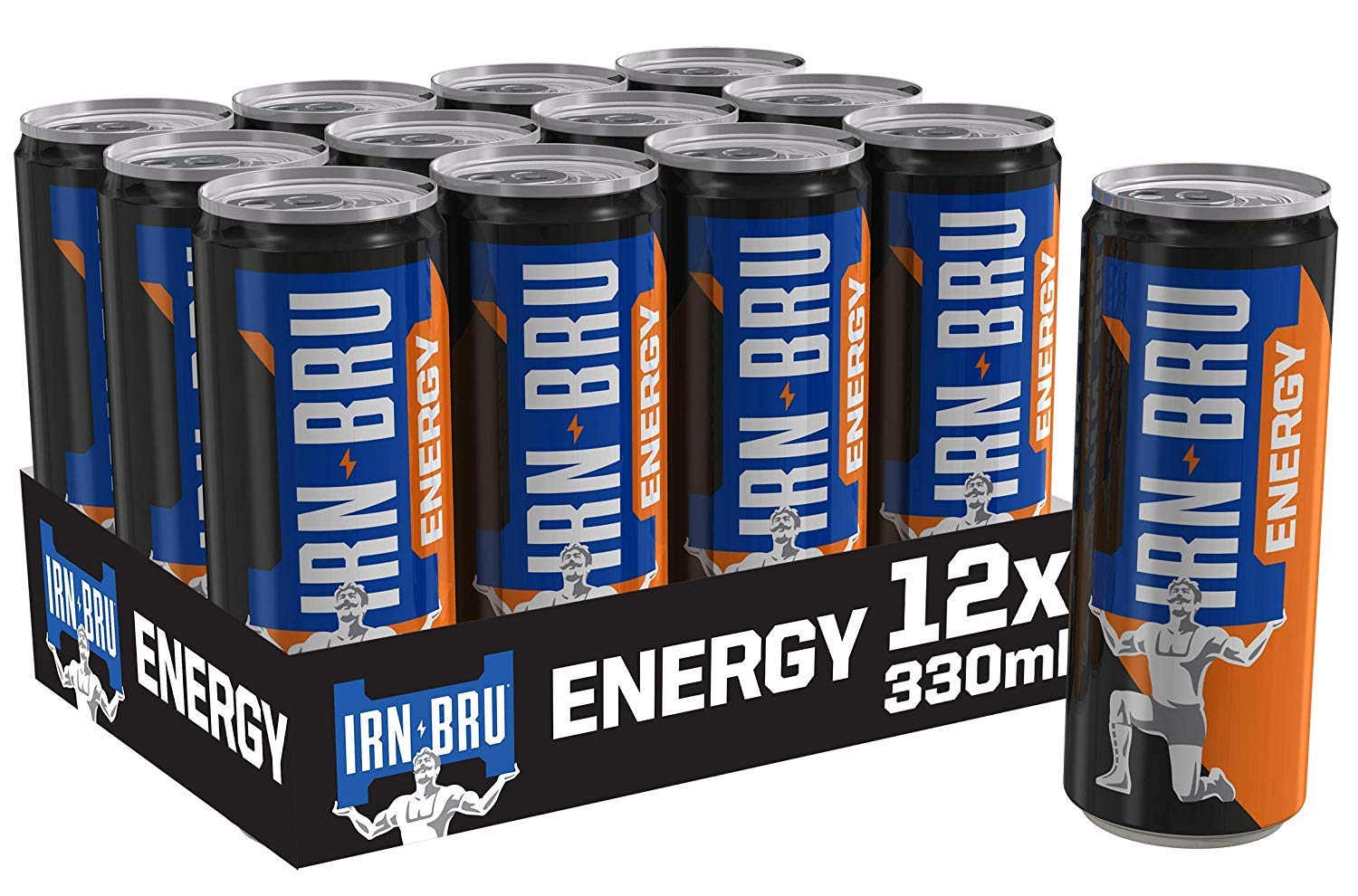IRNBRU Energy Drink 330ml Can (12 Pack) Amazon.co.uk Grocery