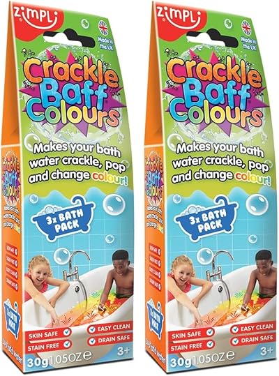 ZIMPLI Crackle Baff 3 Bath Pack Colour Change Water Sensory Toy