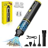 NEVERLAND Car Vacuum - 20000Pa Powerful Suction Mini Vacuum Cleaner Blowing & Inflating 4-in-1 Portable Vacuum Cordless for Car, Office Desk, Keyboards