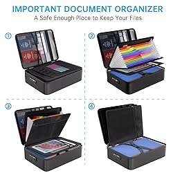 ENGPOW Fireproof File Organizer Bag with 13