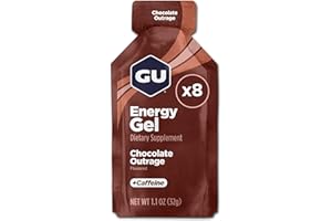 GU Energy Original Sports Nutrition Energy Gel, 8-Count, Chocolate Outrage