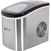 Deco Rapid Portable Automatic Electric Countertop Ice Maker - 6 Great Colors Compact Top Load 26 Lbs. Per Day Great for Party