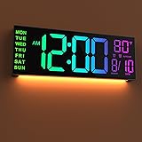 JALL 16" Large Digital Wall Mount Clock, Count Down