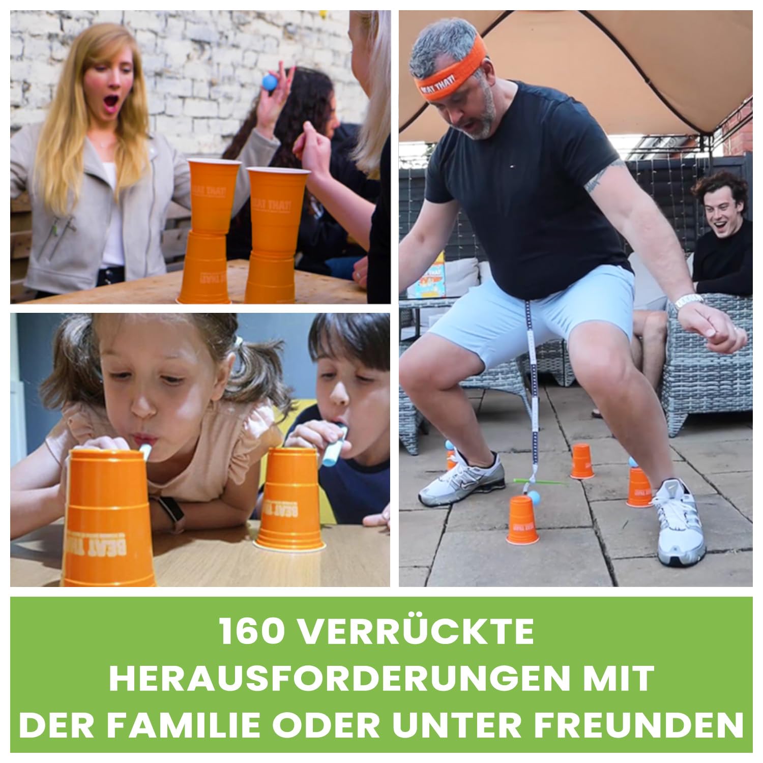 GUTTER GAMES Beat That! Brettspiel, Gesellschaftsspiele für Erwachsene, Das Verrückte Spiel Der Rasenden Herausforderungen, Partyspiele, Familienspiele - Lustige Geschenke 3