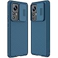 WVOZWWO for Xiaomi 12T Pro Case Cover, Xiaomi 12T Pro Phone Case with Slide Camera Protector Cover Hard PC TPU Slim Rugged Protective Phone Case for Xiaomi mi 12t pro (Blue)