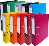 Exacompta Prem'Touch PVC Lever Arch File 2 Rings 75 mm 70 mm Spine A4 Pack 10
