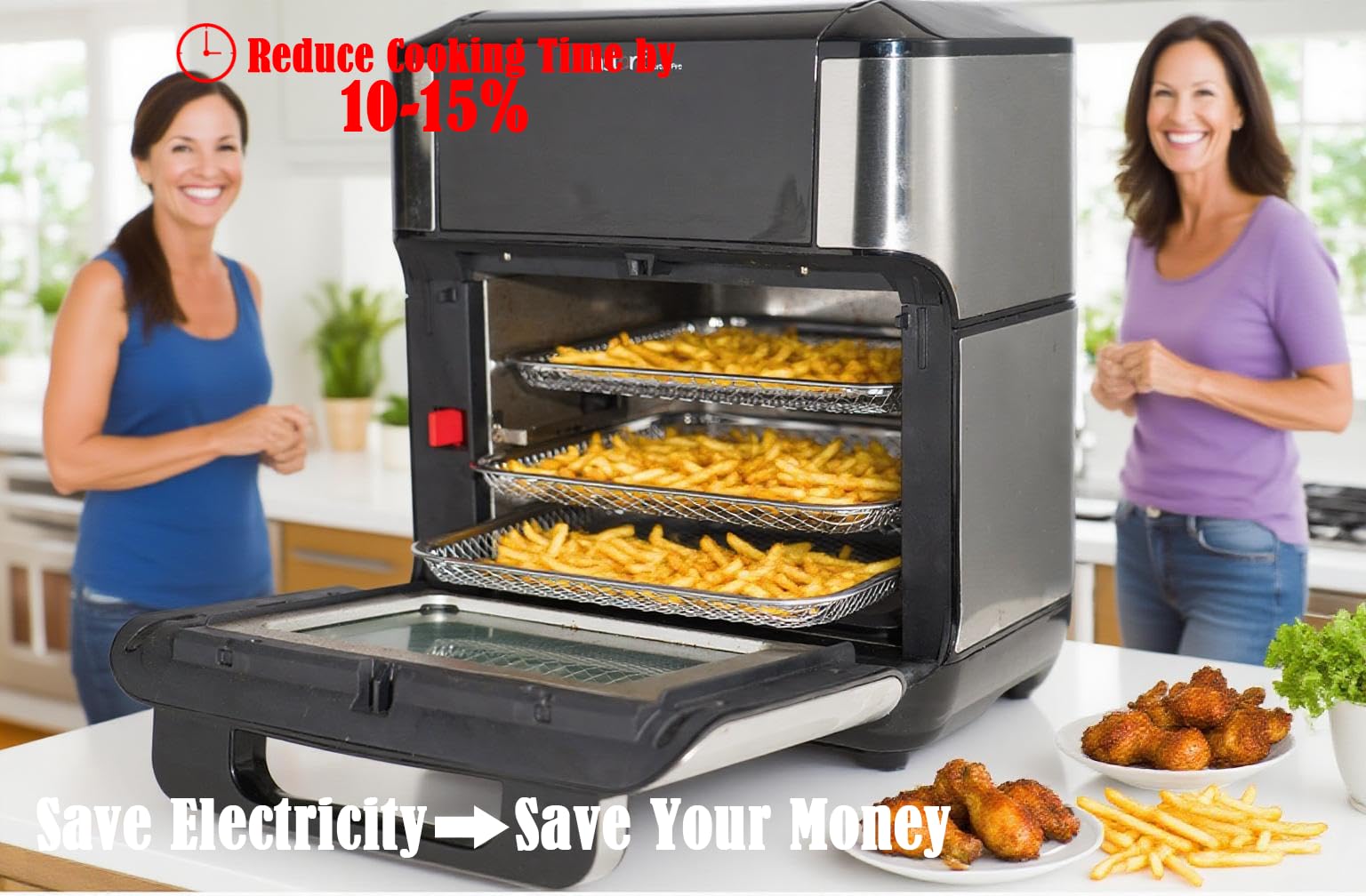Kispog 3-Pack Cooking Crisper Trays: Mesh Stainless Steel Replacement Trays Fit Instant Pot Air Fryer Oven 10QT - Max Airflow - BPA-Free - 2025