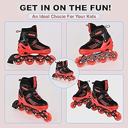 Kids Inline Skates for Girls Boys with All Wheels