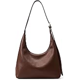 KALIDI Crescent Tote Bag, Women Underarm Handbag Vegan Leather Zipper Shoulder Purse Hobo for Evening Shopping Casual