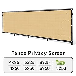 SUNLAX Privacy Fence Screen 8x50FT Heavy Duty Mesh