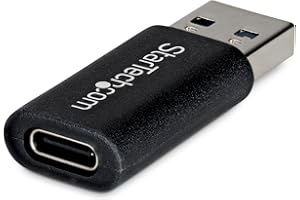 StarTech USB-A to USB-C Adapter, USB-A Male to USB-C Female Converter, USB 10Gbps, 5V 900mA