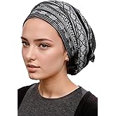 Ermandina Adjustable Tichel Beret for Women – Modest Slouchy Beanie Style Snood, Jewish Head Covering