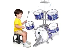 Batterie améliorée pour enfants de 1 à 3 ans, batterie de jazz pour enfants de 3 à 5 ans, instruments de musique sur le thème