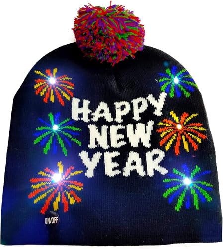 Download HXD Bonnet, Casquette Cadeau d'hiver de Noël Bonne année Lumineuse LED Cap Taille for Les Adultes et Les Enfants. PDF
