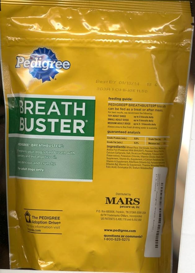 pedigree breath buster dog biscuits