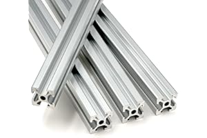 APRAGAZ 4 PCS 11.8Inch 300mm T Slot 2020 Aluminum Extrusion European Standard Silver Extruded Aluminum Anodized Linear Rail High Strength Guide Frame for 3D Printer Parts and CNC DIY Workbench