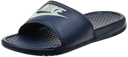 Nike Men's Benassi Just Do It Athletic Sandal, Black/White, 15 D(M