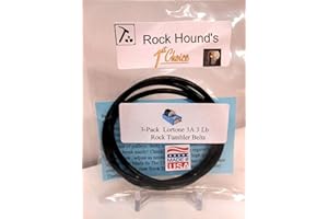 Rockhound's 1st Choice Replacement Drive Belts for Lortone 3A Rock Tumbler- 3 Pack (B1000-231)