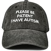 Hepandy Embroidered Please Be Patient I Have Autism Hats