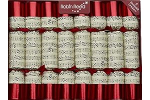 NAITMSAD Robin Reed Set of 8 Concerto Musical Christmas Crackers