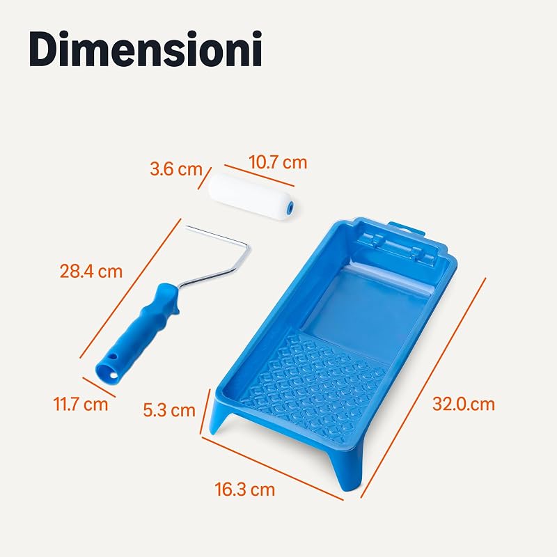 Kit di rulli in schiuma, rullo da 10,2 cm, confezione da 8
