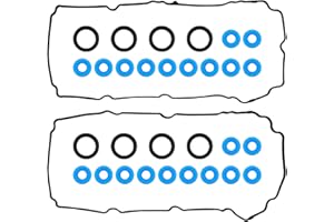 LoloWheat Engine Valve Cover Gasket Set Compatible with 2007-2015 Ford Edge Flex Fusion Taurus X Lincoln MKS MKT MKX MKZ Mazda 6 CX-9 Mercury Sable 3.5L 3.7L V6 DOHC Replace # VS50767R