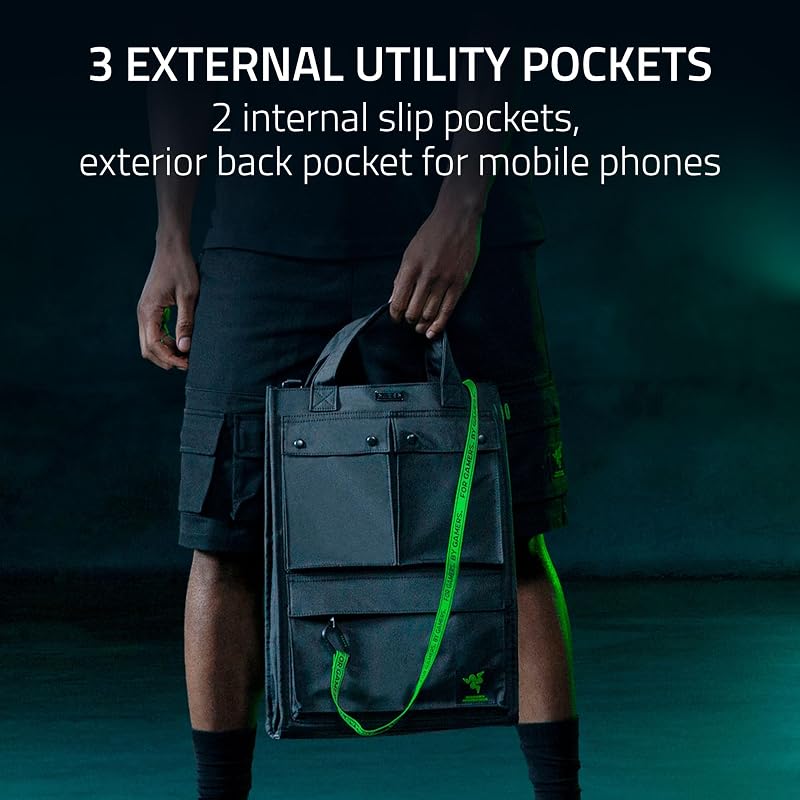 Tote Bag Xanthus - Compartiment rembourré dédié à l'ordinateur portable - Convient aux ordinateurs portables jusqu'à 16 » - Nylon hydrofuge - Transport bidirectionnel avec bandoulière détachable