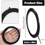 SZCXDKJ 2 Rolls Whiteboard Grid Tape 3mm x 66m Self-Adhesive Black Grid view 6