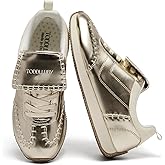 TODDLLUBY Classic Women's Fashion Anti Slip Sports Shoes, Breathable Insole, Fashionable and Comfortable, Lightweight Leather, Gold, Silver, White 2025