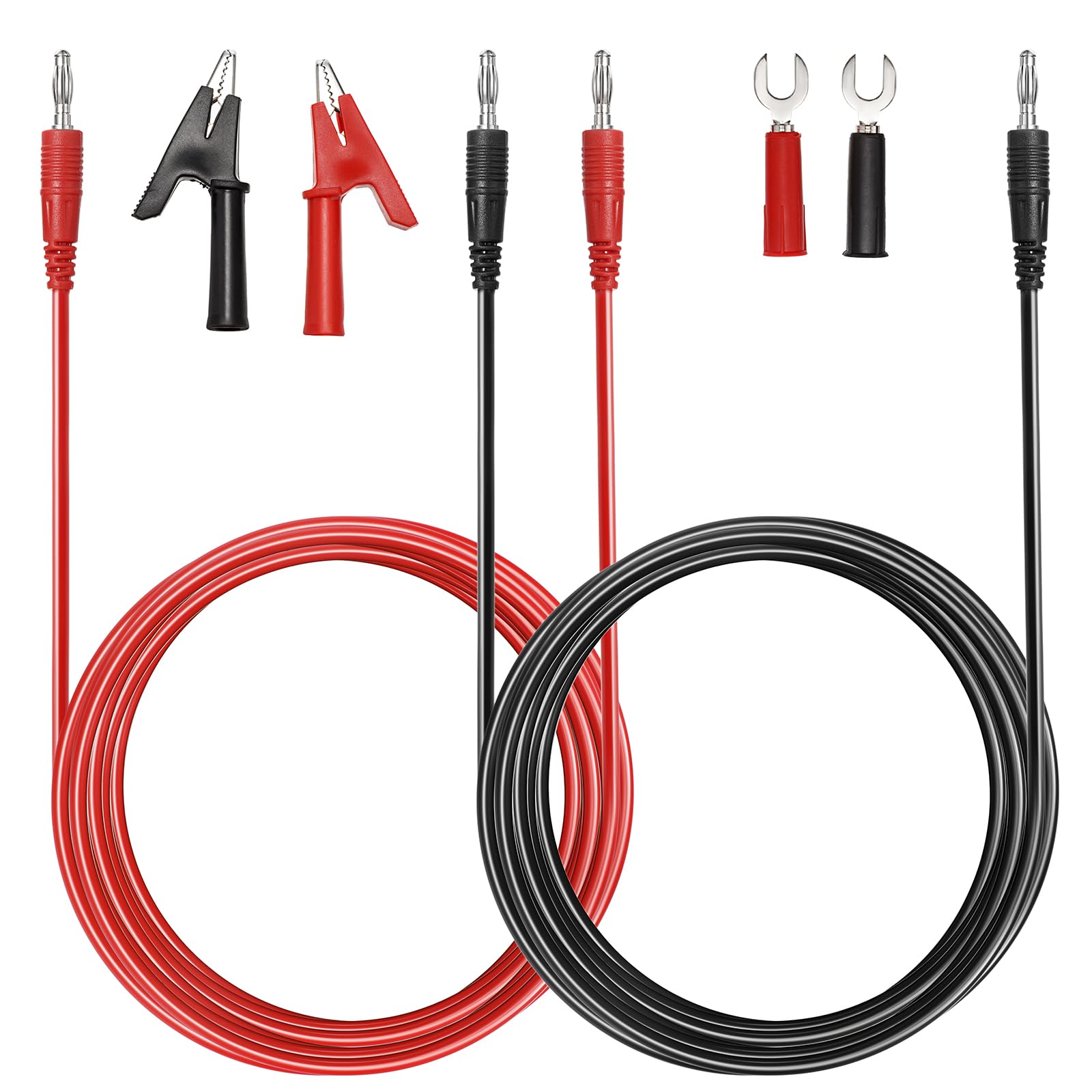 Sumnacon 4 in 1 Banana Plug Alligator Clip Pure