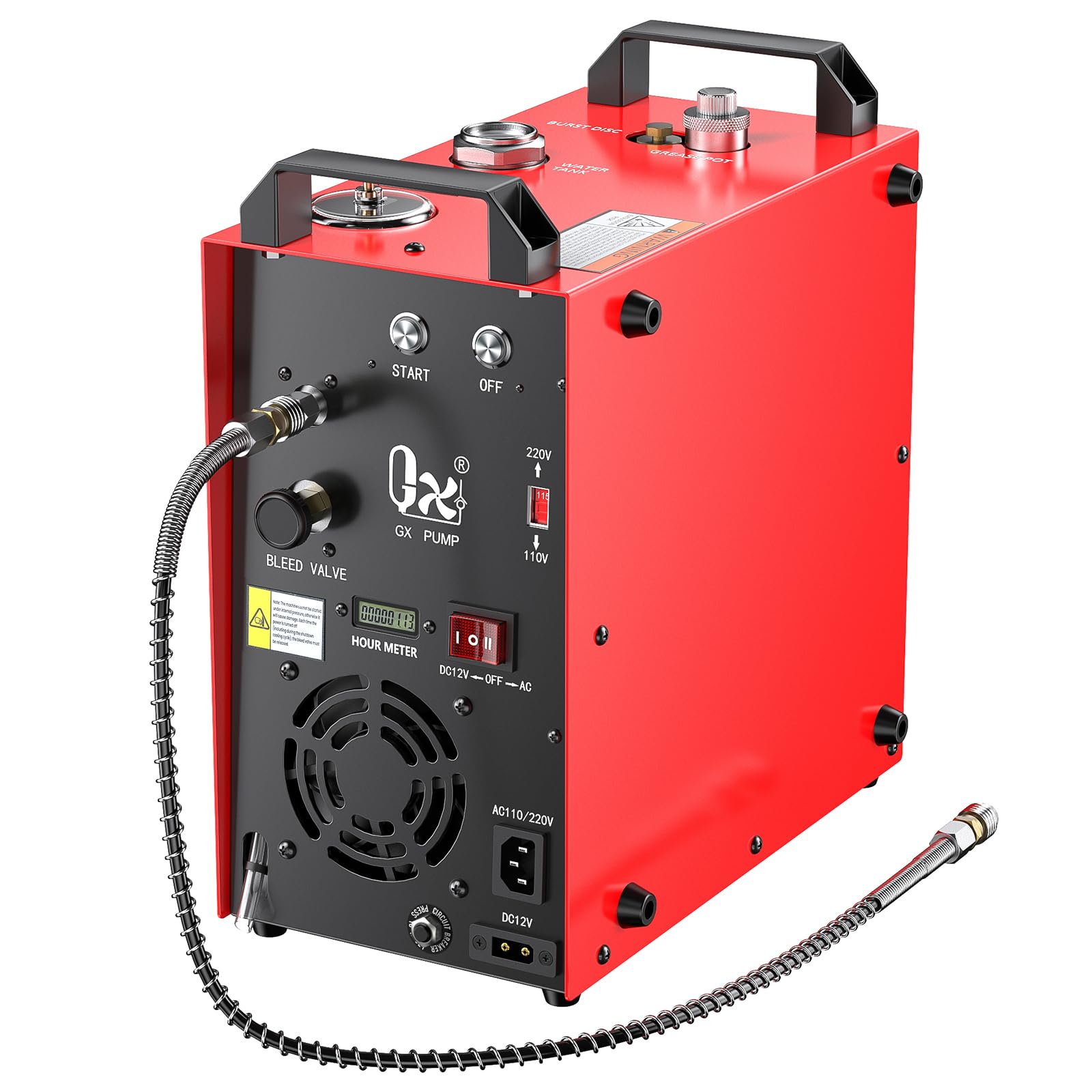 Compresor de aire PCP GX PUMP GX-E-CS4-I, máximo 5800 Psi, potente motor de 350 W
