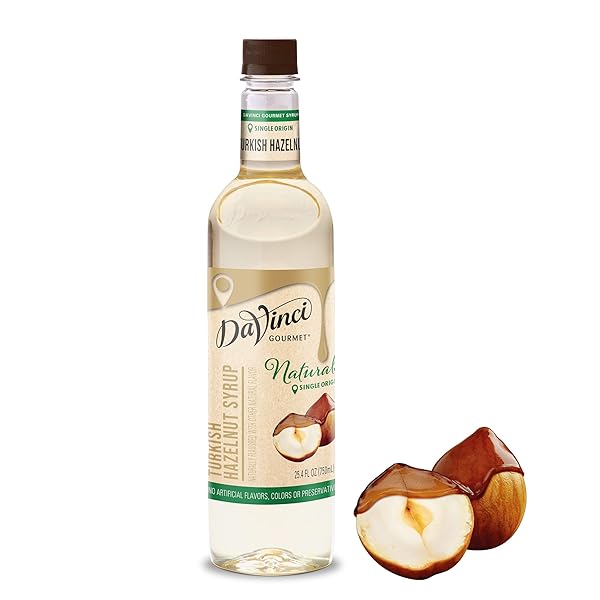 DAVINCI GOURMET NATURALS TURKISH HAZELNUT SYRUP, 25.4 FLUID...