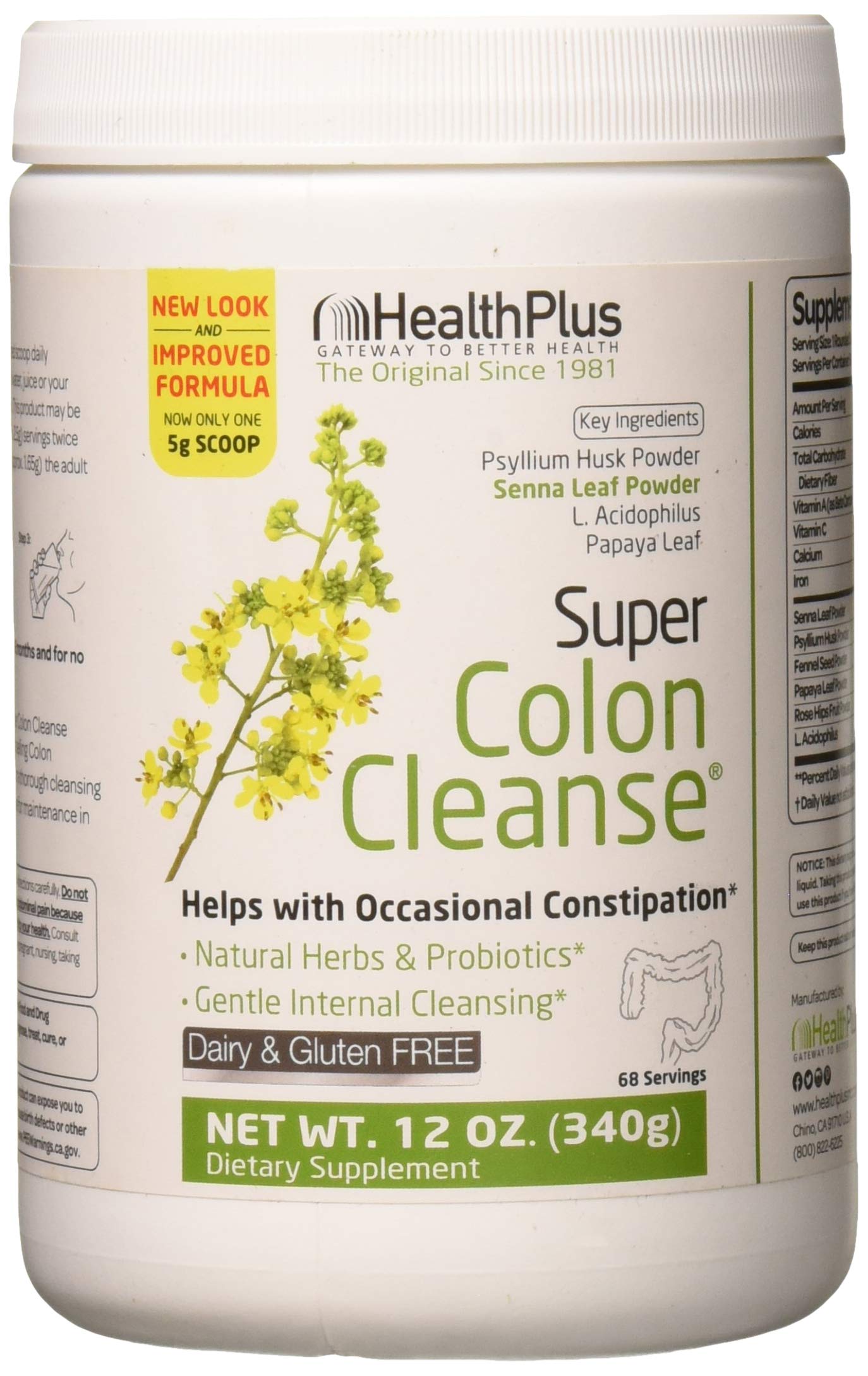 Health Plus Super Colon Cleanse 10Day Cleanse Detox More 12 oz