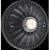 Quorum 7-306-95 Elegant - 2.5 Inch Round Door Chime Button, Old World Finish