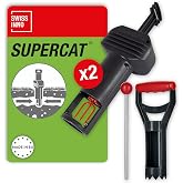 SWISSINNO Gopher &amp; Vole Trap PRO SuperCat &ndash; 2 Tunnel Traps + 1 Install Kit &ndash; Dual Trigger Action for Voles &amp; Field Mice &ndash; Easy Setup, Reusable, Made in Europe