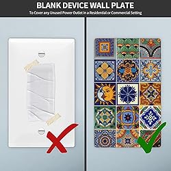 Mexican Talavera Tiles Single Blank Switch Cover