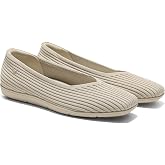 VIVAIA Margot Walker Air Ultra Lightweight Square Toe Flats for Women, Comfortable Water Resistant Machine Washable Breathable Ballet Walking Shoes