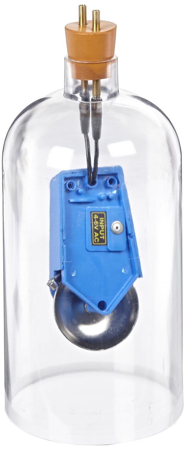 EISCO Acrylic Bell in Vacuum Jar, 4-6V DC