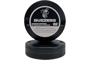 SYN TIN Edition 008: Buzzers | Snus Can | Snus Container | Zyn Metal Can | Metal Zyn Container | Zyn Holder | Metal Snus Container | Smell Proof Container | Aluminum Zyn Container (Black)
