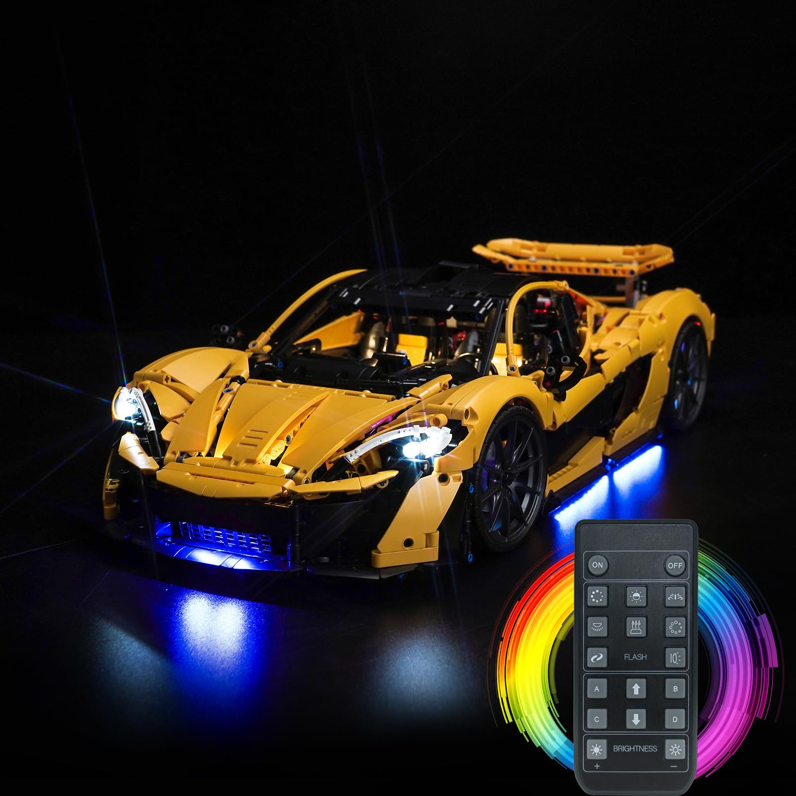 LocoLee led Kit Compatible with Lego McLaren P1 Light Upgraded RC Version, Lighting Set Compatible with Lego 42172 McLaren P1 - Not Include Models, Just Light Kit — image 1