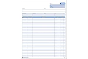 Adams Invoice Unit Set, 8.5 x 11.44 Inch, 2-Part, Carbonless, 100-Pack, White and Canary (NC2812)