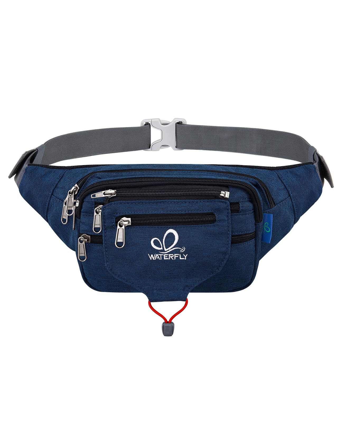 Waterfly Bum Bag Fanny Pack for Men Women Large Waist Pack with Multi Pockets for Running Hiking Camping Workout Cycling